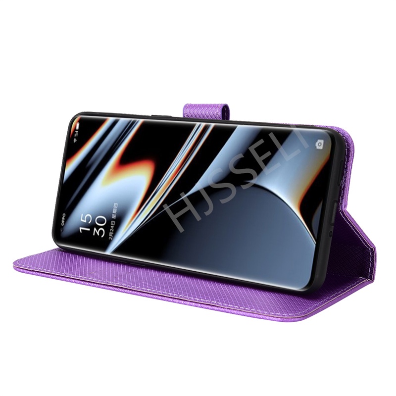 Bao Da PU Điện Thoại Nắp Lật Kèm Ngăn Đựng Thẻ Cho OPPO Find X5 OPPO Find X5 Pro FindX5 X5Pro Vỏ