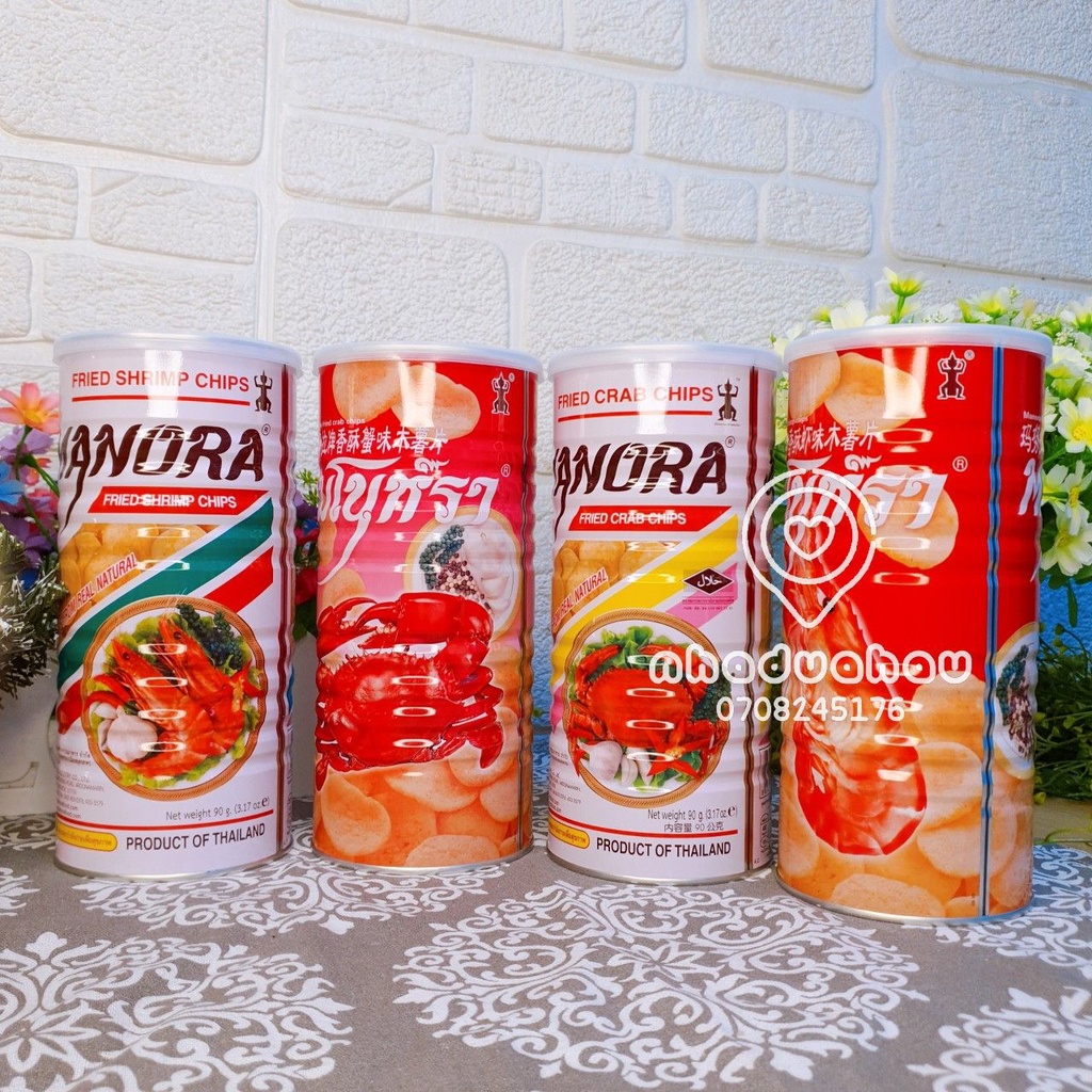 Một lon snack/ bim bim Tôm Cua lon Thái Lan 110gam