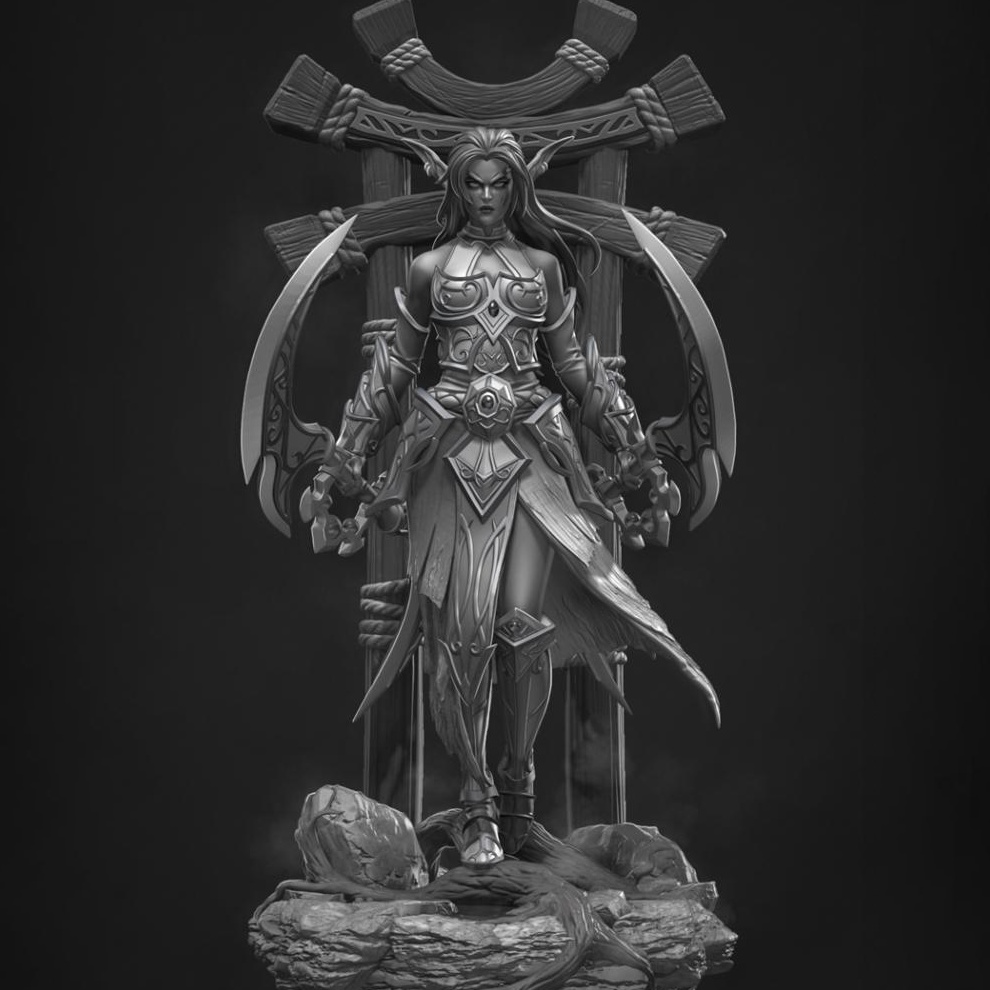 Mô Hình Tyrande Whisperwind World Of Warcraft Bằng Chất Liệu Nhựa Resin - Cao 18cm