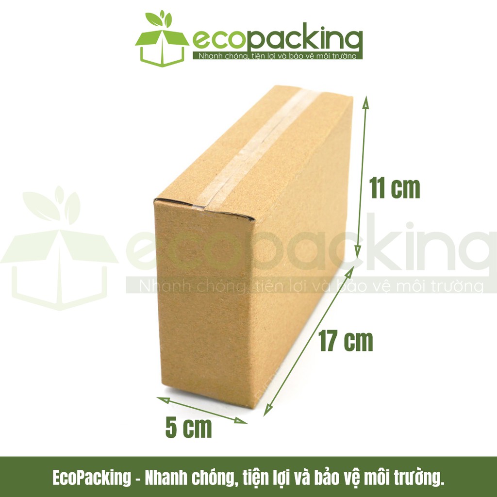 [XẢ KHO] Combo 20 thùng hộp carton 17x5x11 cm đóng gói giao hàng