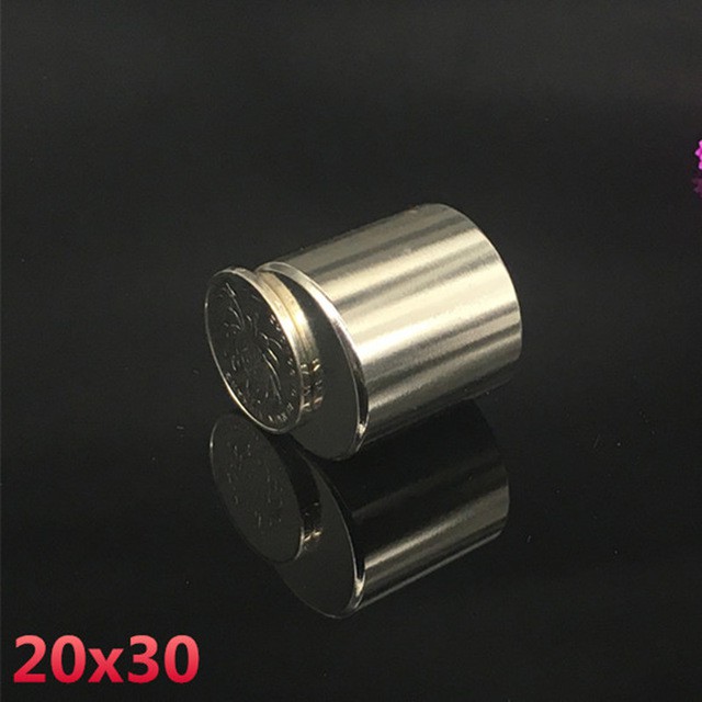 Nam châm viên trắng 20x30mm - loại nam châm trụ tròn đất hiếm lực hút mạnh