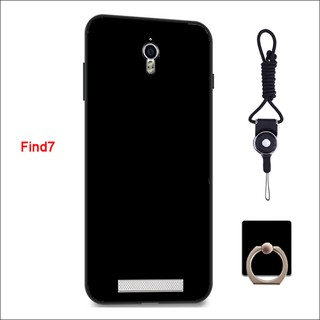 Dành cho OPPO Find 7 / Find 7a / X9006 / X9007 / X9077 Vỏ cọ xát mềm Silicon (Đen)