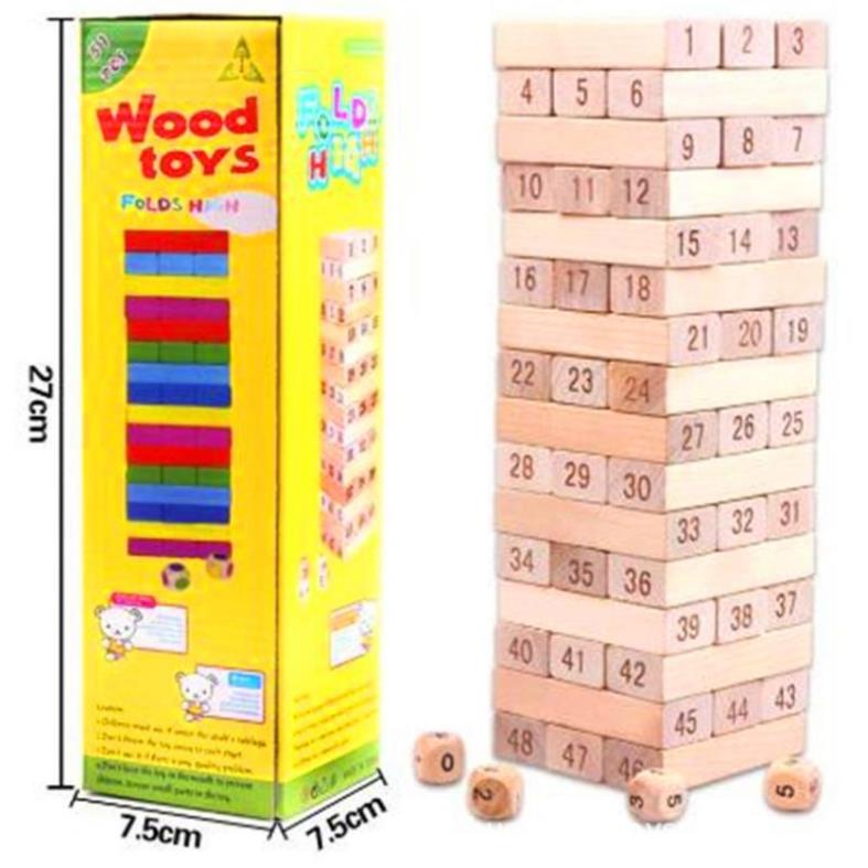 Đồ Chơi Rút Gỗ 48 Thanh Size To Nặng 1kg
