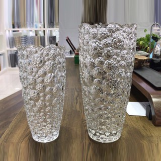 Lọ hoa pha lê cao cấp hoạ tiết đẹp cao 25cm - 30cm