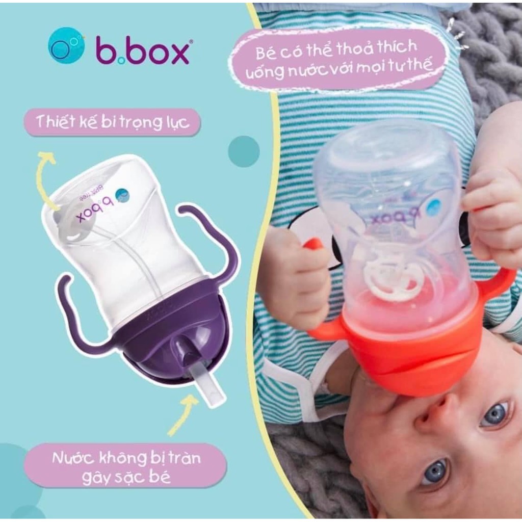 Chính Hãng Bình tập uống nước BBox 240ml cho bé từ 6M - Xuất xứ Úc