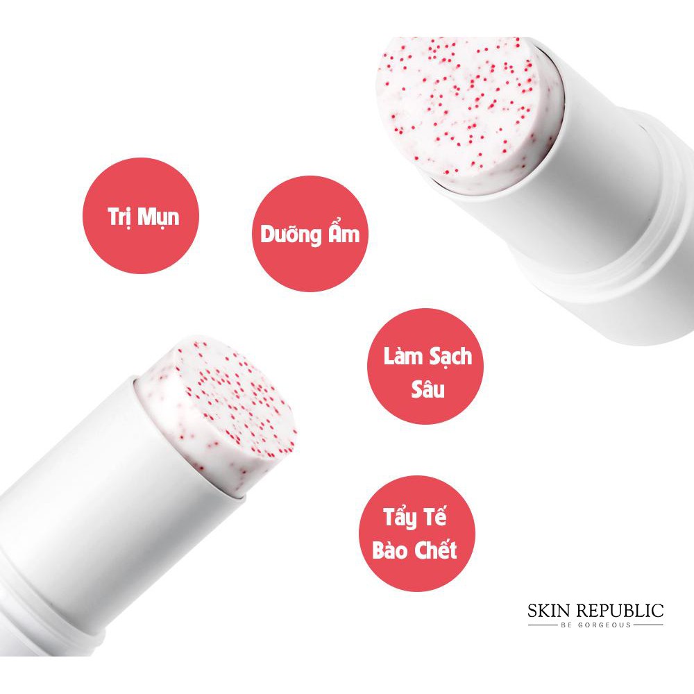 Thanh Lăn Mụn Đầu Đen So’Natural Red Peel Clear Stick