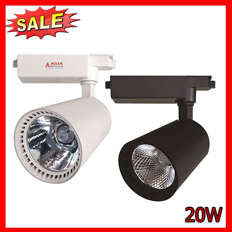 Đèn Led Rọi Ray Shop Vỏ Trắng/Đen Asia Lighting Ánh Sáng Đổi 3 Màu Cao Cấp