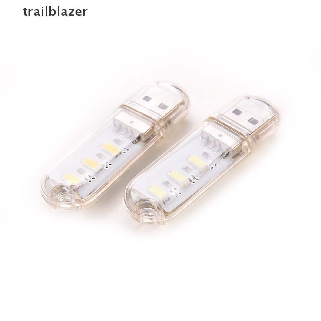 Móc Khóa Đèn LED 3 Bóng Hình Ổ Đĩa Chữ U USB Tiện Dụng