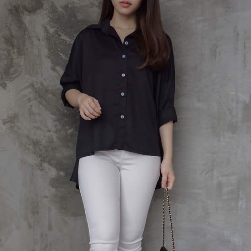 Áo Blouse AERI / JUMBO Áo Sơ Mi Công Sở Nữ JUMBO / Quần Áo JUMBO / Áo Sơ Mi Trơn / Áo Sơ Mi BANGKOK Mới Nhất