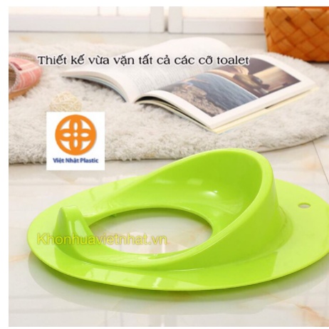 Bệ thu nhỏ bồn cầu cho bé nhựa Việt Nhật, bệ xí thu nhỏ bồn cầu giúp bé ngồi an toàn thoải mái MS-5439