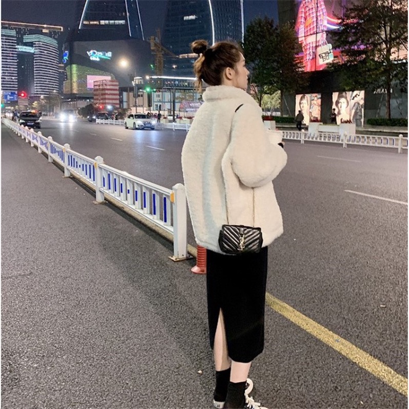 Set váy 🌸 Set đồ nữ 2in1 váy dài áo lông cừu màu kem thu đông tiểu thư sang chảnh dành cho nữ style Hàn Quốc | BigBuy360 - bigbuy360.vn