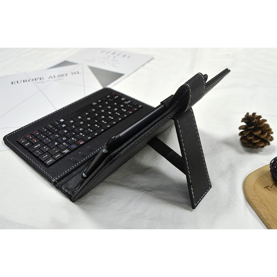 Bao Da Bàn Phím Điện Thoại KAW Có Chuột Tiện Dụng, Chơi Game Được - Dùng Được Cho Điện Thoại Android Có OTG