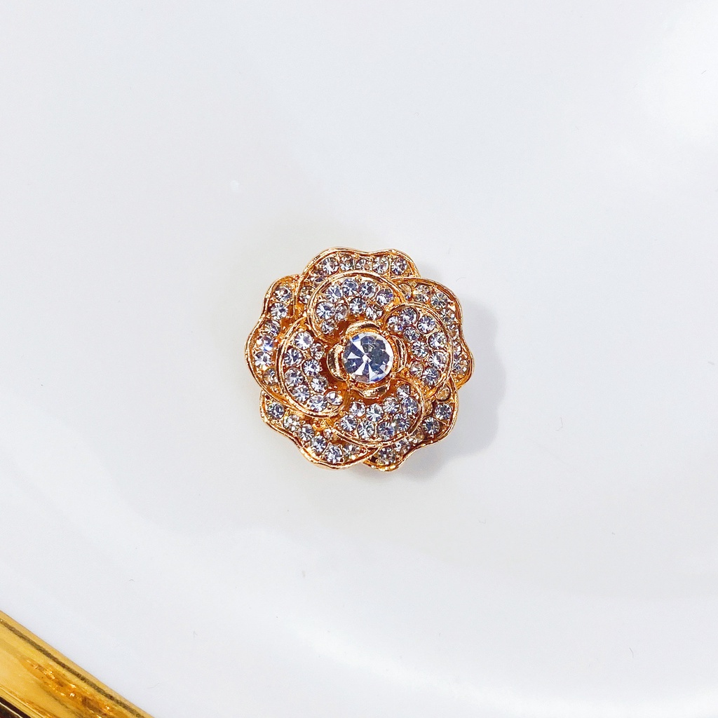 Ghim Cài Áo Từ Tính Đính Ngọc Trai Giả Thời Trang