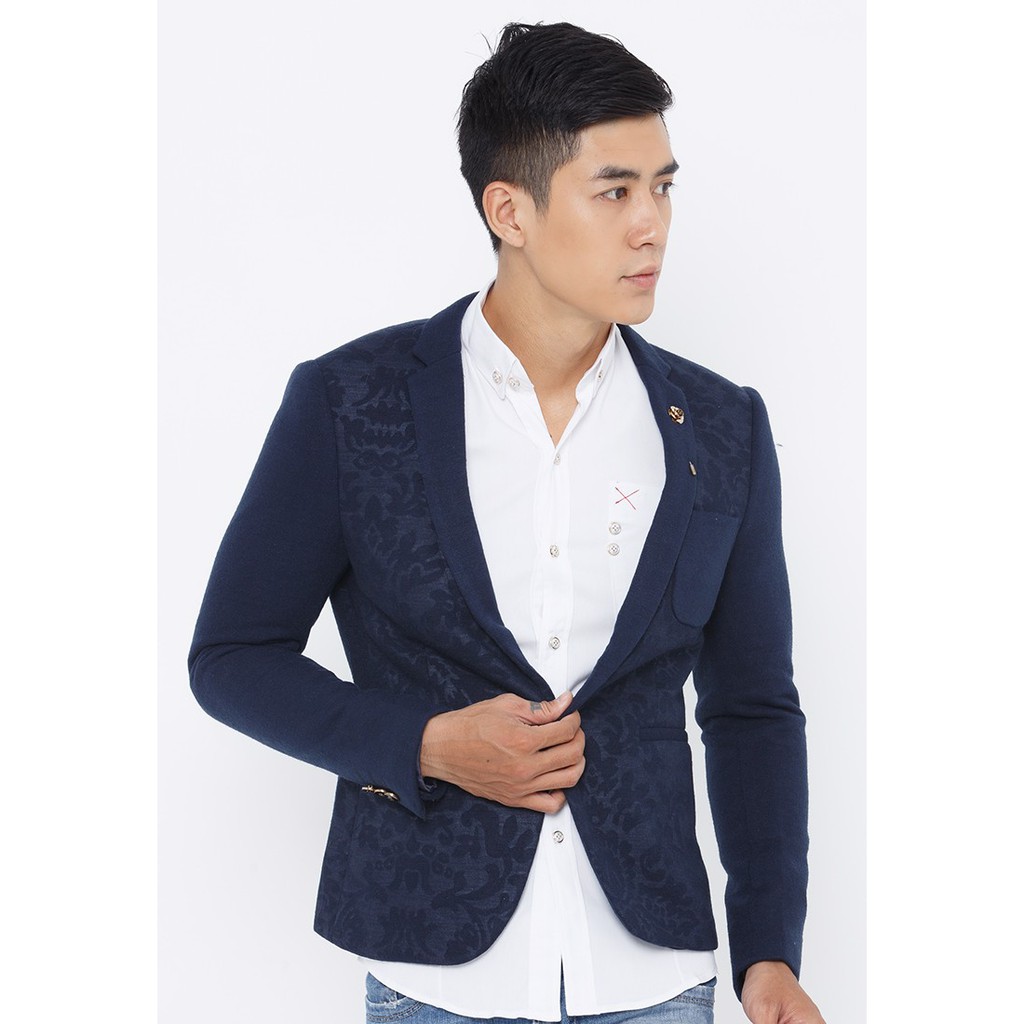 Áo vest Nam VN35 màu xanh đen vân hoa ( XANH ĐEN )