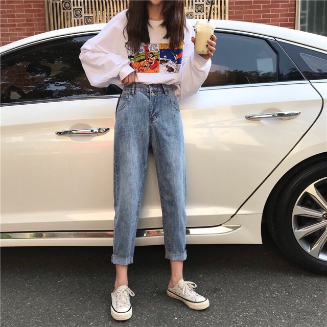 Quần jean Ulzzang quần bò nữ đẹp quảng châu (Order 7-12 ngày) | BigBuy360 - bigbuy360.vn