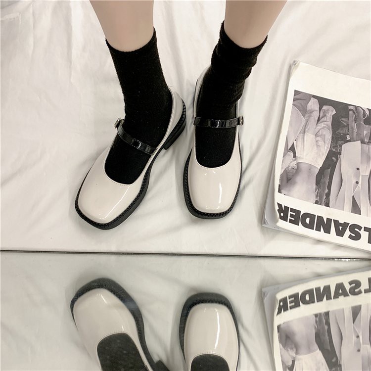 Giày Búp Bê Đế Dày Phối Nút Kiểu Hàn Quốc Xinh Xắn Cho Nữ | BigBuy360 - bigbuy360.vn