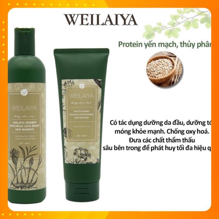 Dầu gội xả gừng weilaiya bộ dầu gội weilaiya