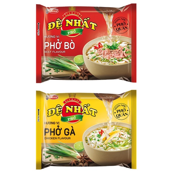 PHỞ BÒ/ PHỞ GÀ ĐỆ NHẤT GÓI 65G