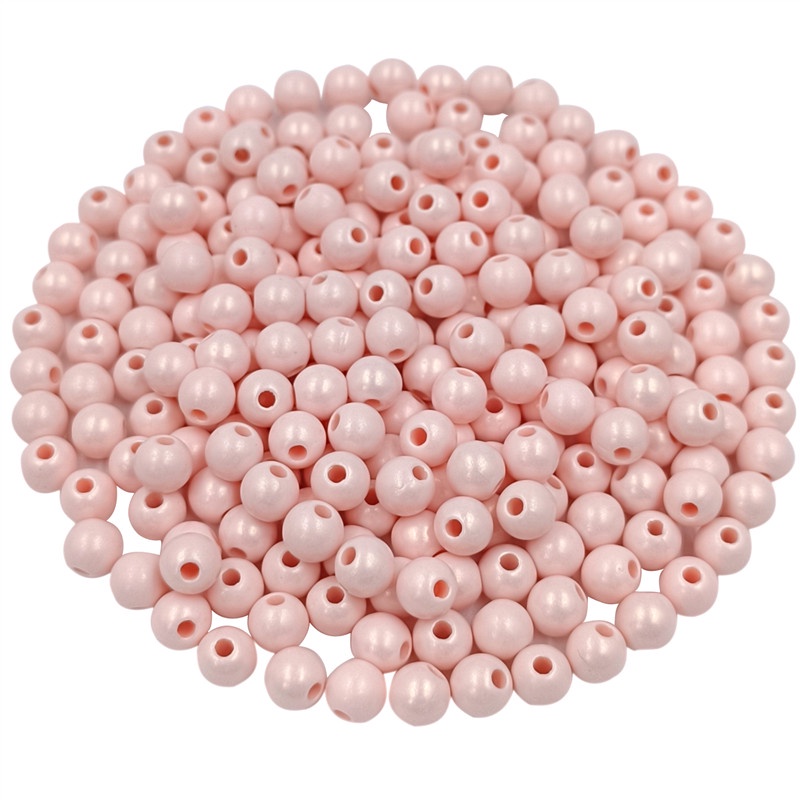 Bộ 100 Hạt Tròn 6mm Màu Sắc Dùng Làm Trang Sức DIY