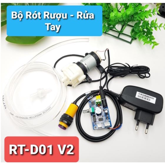 Bộ chế Rửa Tay Tự Động Đầy Đủ ATCOVID bảo hành 1 năm - Bộ Rửa Tay Không Chạm Rửa Tay Thông Minh