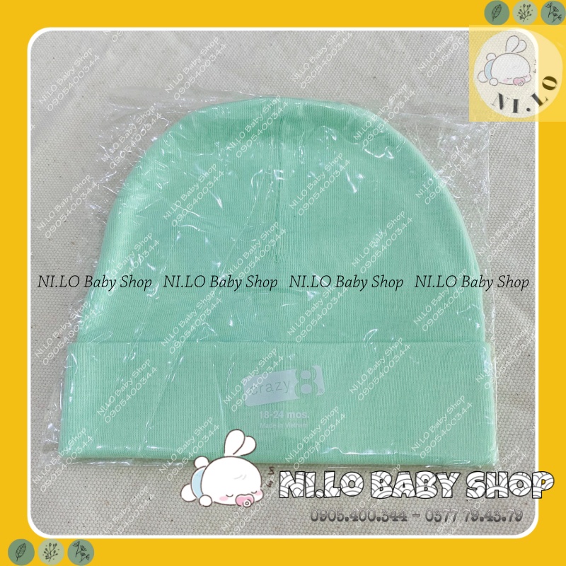 Mũ nón trơn Cotton Cho Bé Sơ Sinh 0-3 tháng tuổi