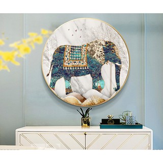 Tranh treo tường VTC nghệ thuật hiện đại hình con voi chất liệu bóng kính hoặc vải canvas ZTU_229412