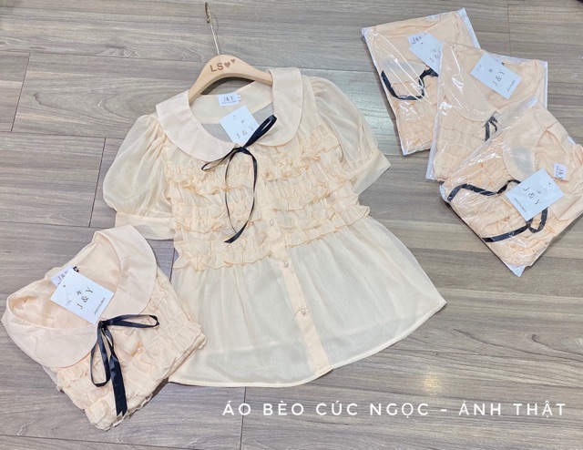 [HÀNG MỚI VỀ] Áo sơmi nữ cổ sen kiểu đẹp, chất liệu voan tơ cúc ngọc, hàng cao cấp, giao hàng nhanh, freeship