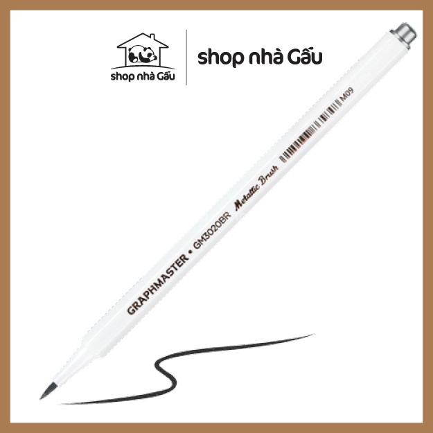 Bút lông brush pen màu nhũ viết caligraphy trang trí sổ bullet journals - Shop Nhà Gấu
