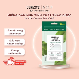 [Xả Hàng] Miếng dán mụn tinh chất thảo dược Curesys Heartleaf Acpair Spot Patch 1 miếng (15 cái)