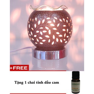 Đèn cảm ứng nâu AH93 và 1 chai tinh dầu Viện nông nghiệp 5ml