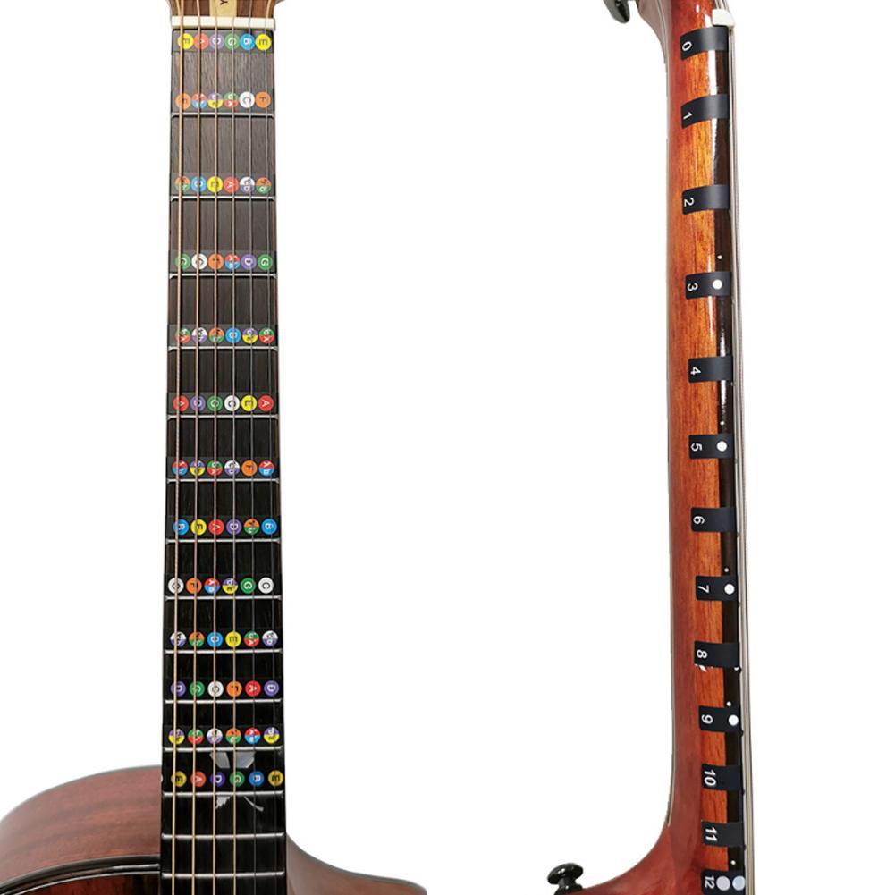 Nhãn dán ghi chú tên nốt nhạc dùng để tự học đàn guitar độc đáo G9T4