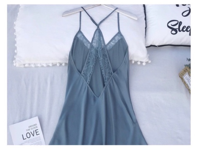 QQ8640 VÁY NGỦ LỤA SEXY | BigBuy360 - bigbuy360.vn