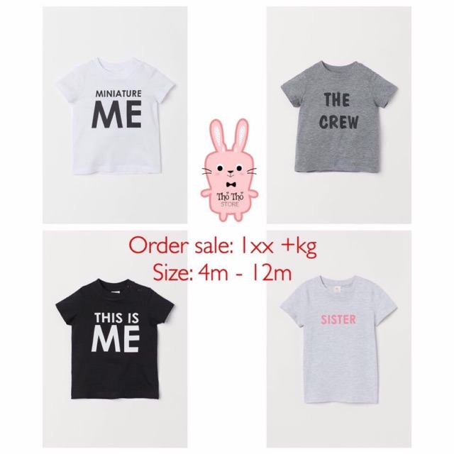 Áo phông Hm authentic cho bé auth