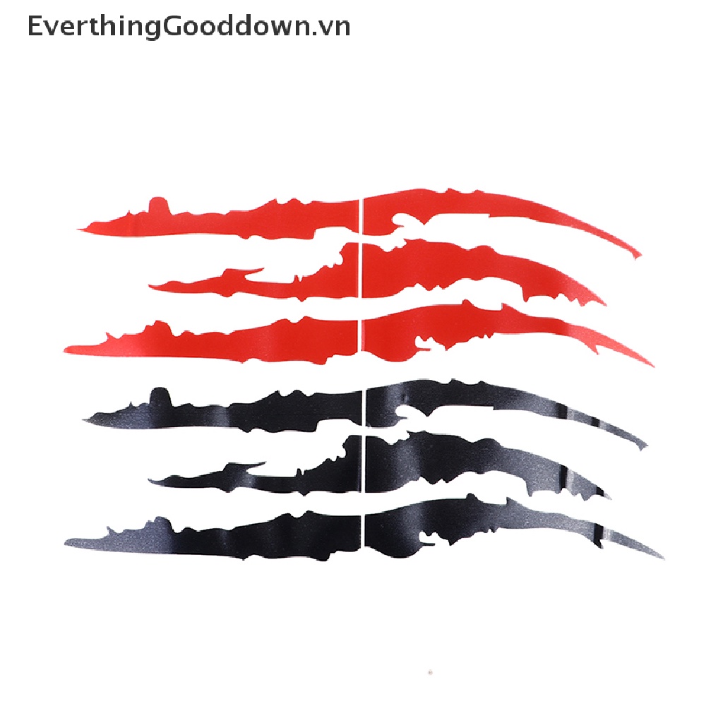 Everthinggooddown Đề Can Dán Đèn Pha Xe Hơi Phản Quang Hình Dấu Chân Quái Vật