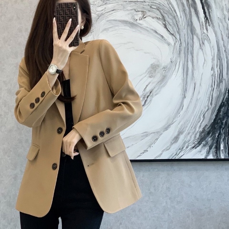 Áo Blazer nữ dáng xuông phong cách hàn quốc mẫu mới đẹp mã Rb07