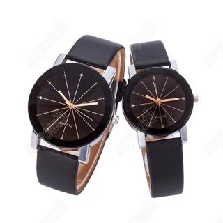đồng hồ đôi nam nữ Unisex dây da QUARTZ