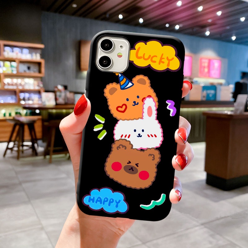 ốp điện thoại Samsung A01 Core A02 A02S A12 A32 A52 A72 ốp lưng Cookie Bear-3
