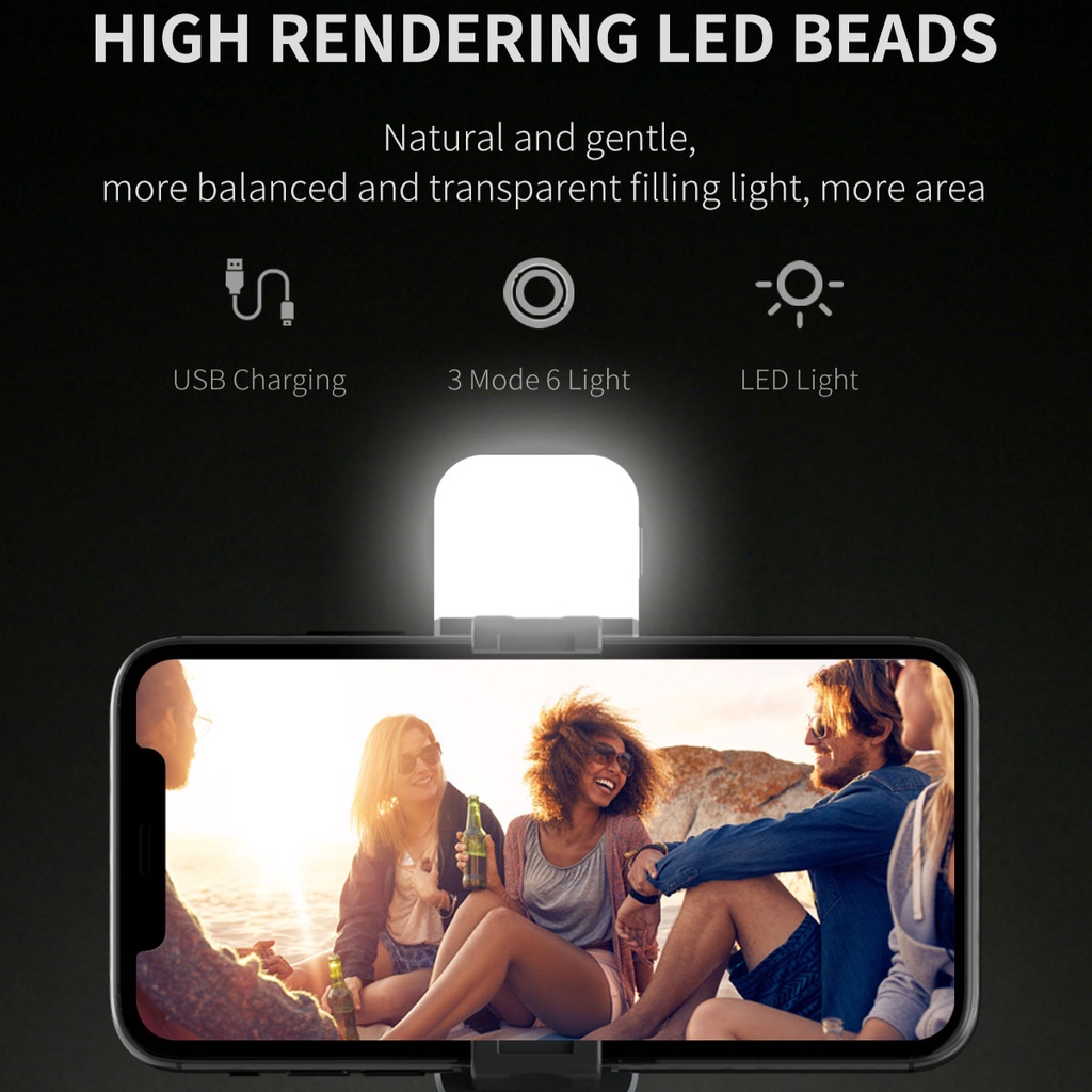 Gậy Chụp Ảnh selfie L02s Kết Nối Bluetooth Không Dây Cho Điện Thoại Android / iOS