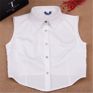 Cổ áo sơ mi có thân(croptop hàng có sẵn)