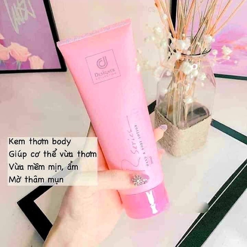 Combo 3 Món Lăn, Xịt Thơm Body, Dưỡng Thể Rseries Hương Nước Hoa