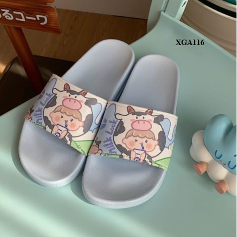 XGA116 Dép bò sữa dễ thương (HÀNG ORDER)
