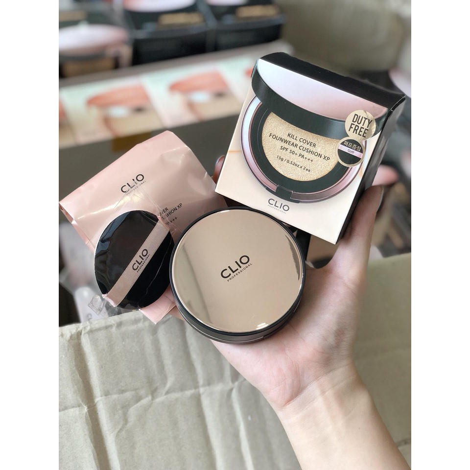 PHẤN NƯỚC CLIO KILL COVER FOUNWEAR CUSHION XP PRIMER SET SPF 50+ PA+++