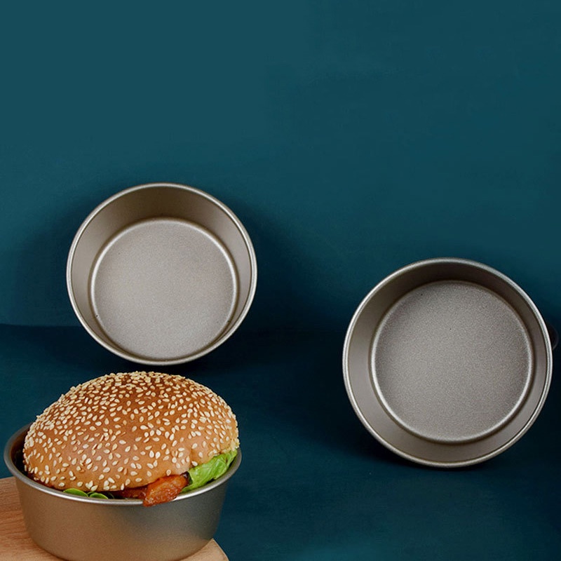 Khuôn Nướng Bánh Hình Tròn 4 Inch Chống Dính Tiện Dụng