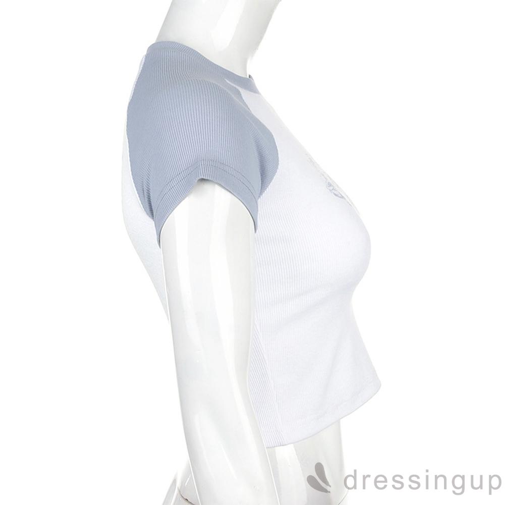 Áo Thun Nữ Ngắn Tay Cổ Tròn In Họa Tiết Độc Đáo | BigBuy360 - bigbuy360.vn