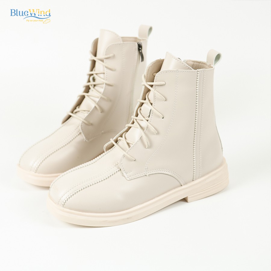 Boots Nữ Hack Chân Chất Liệu Da Siêu Mềm Kiểu Dáng Hàn Quốc BLUEWIND 68717