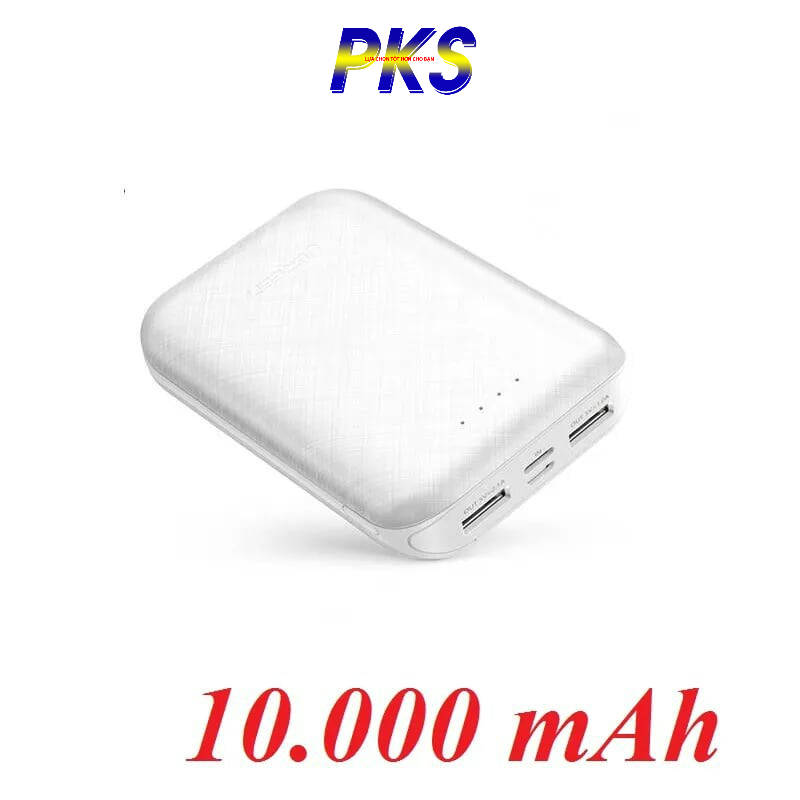 Pin sạc dự phòng 10000mAh 2 cổng UGREEN PB133 60873 - Hỗ trợ sạc 2 thiết bị, hỗ trợ sạc vào qua Micro USB hoặc USB-C