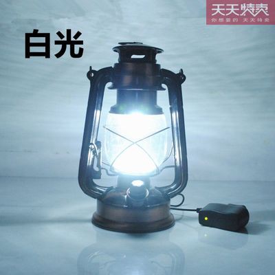 Đèn pha cầm tay có thể sạc 18650 pin Đèn dầu hỏa Đèn pha LED Đèn Pha Retro Đèn Cắm Trại Đèn lều khẩn cấp