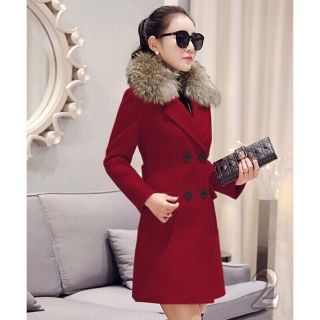 [ HOT ] Áo Khoác Dạ Cổ Lông Cao Cấp