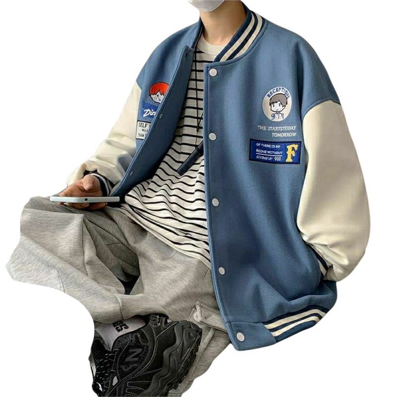 Áo Khoác Nỉ BOMBER PE Unisex Cúc Bấm ETP Mẫu Mới Bao HOT  - ĐĂNG QUANG FASHION