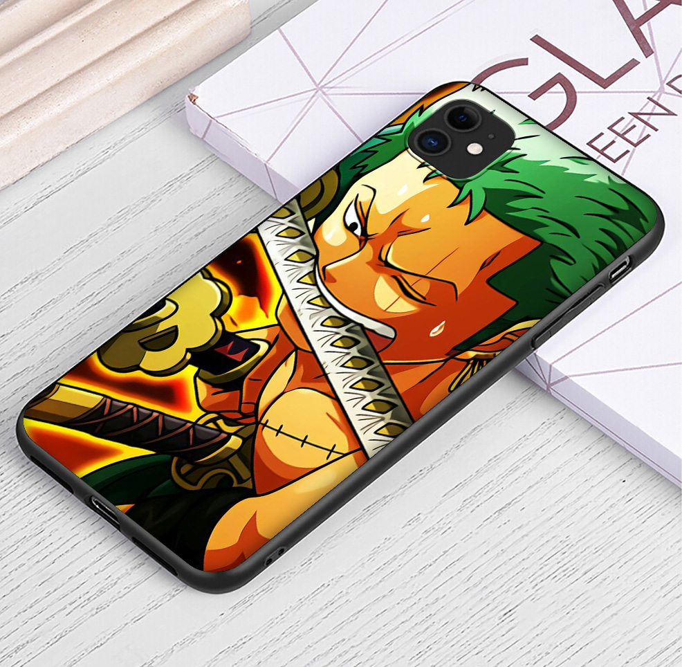 Ốp Điện Thoại Tpu Dẻo Họa Tiết Hoạt Hình One Piece Zoro Cho Apple Iphone 8 7 6 6s 5s 5 Se Plus 2020 V89